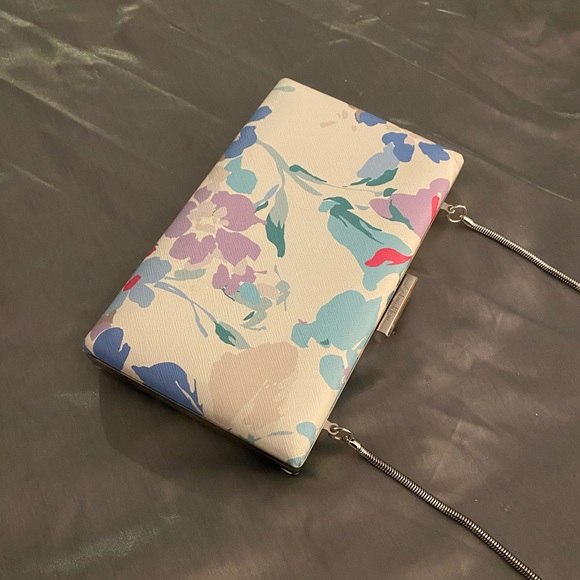 Calvin Klein Handbag - Abstract Floral Hardsided Metal Strap Bag 🌸 - Picture 11 of 15